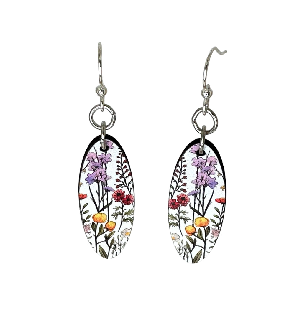 California Wild Flowers Blossom Earrings  #164