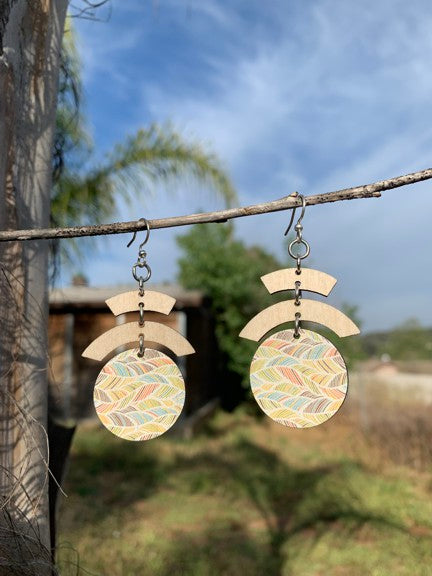Flowing Feather Earrings #1658