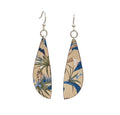 Blue Botanical Earrings #1670
