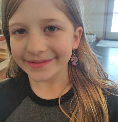 Bashful Unicorn Earrings #1675