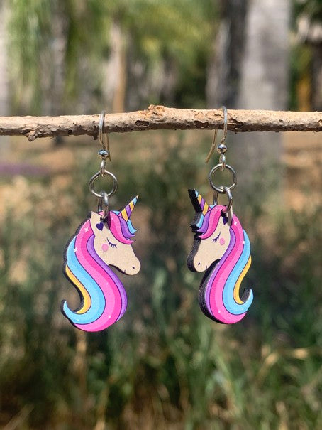 Bashful Unicorn Earrings #1675