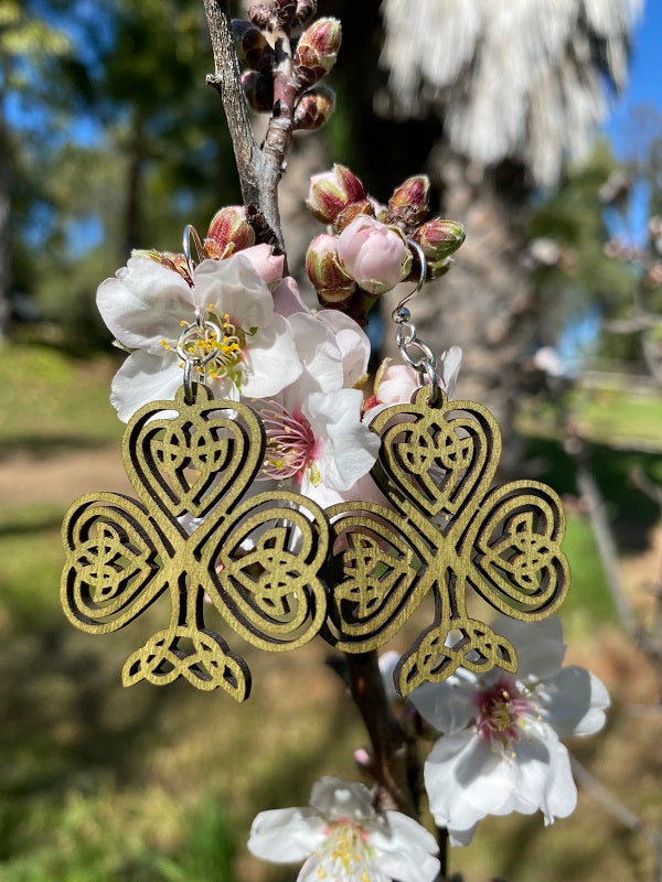 Celtic Shamrock Earrings #1684