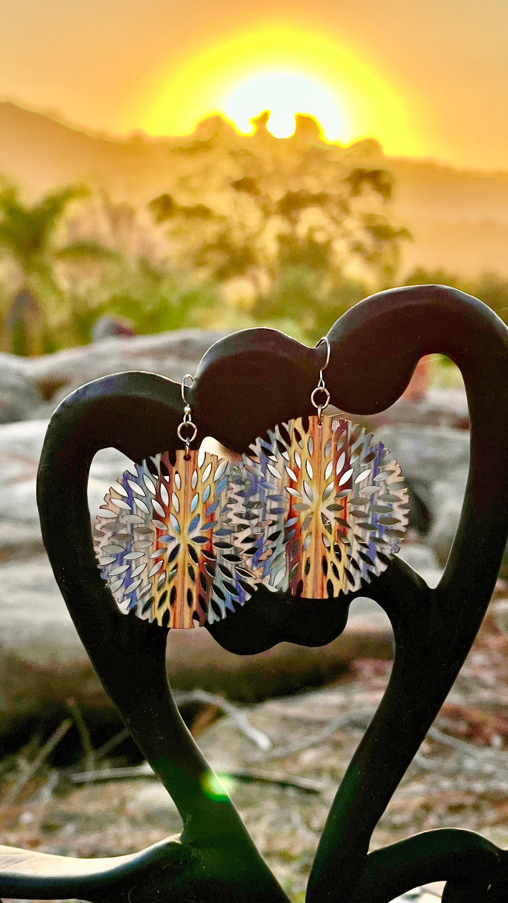 Sunsetting Bloom Earrings# 1696