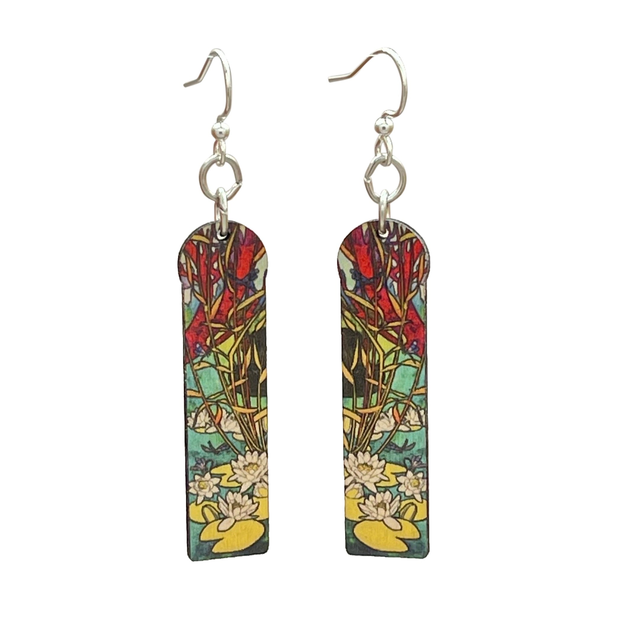 Lotus Nouveau Earrings #1699