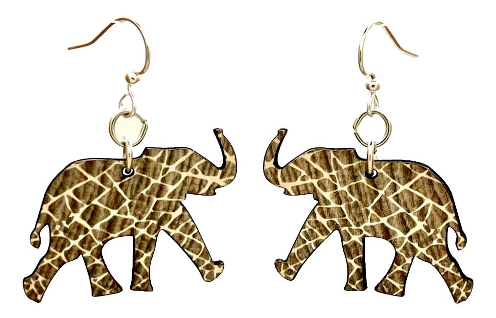 Elephant Print Earrings #1708