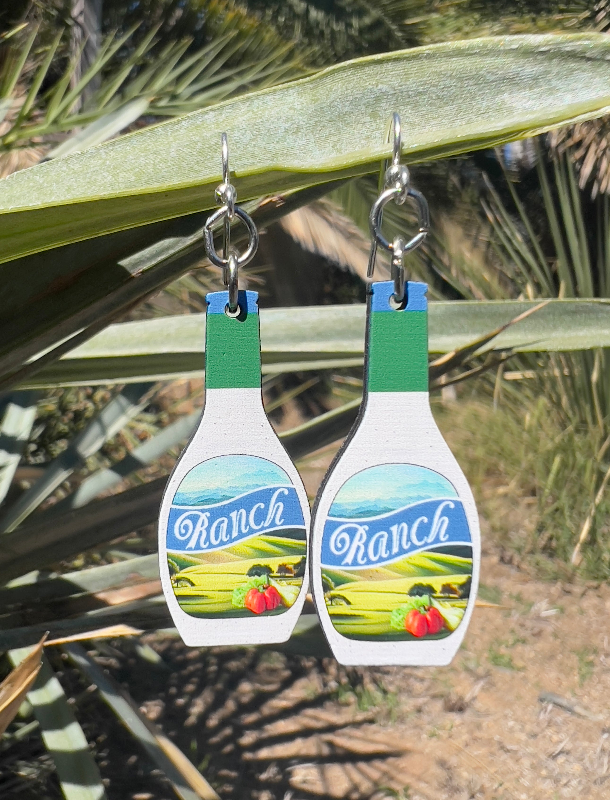 Ranch Dressing Earrings  #1748