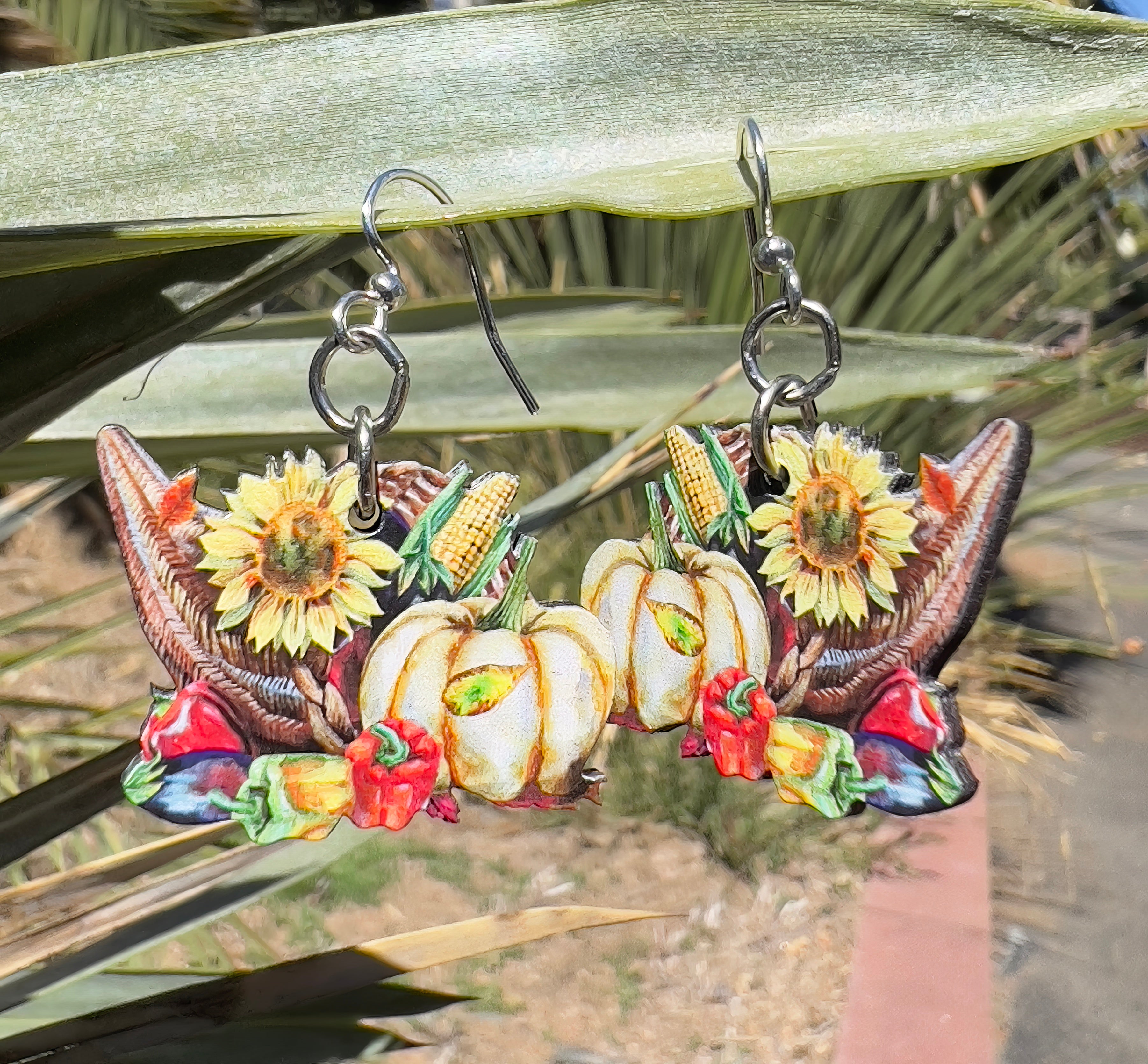 Cornucopia Earrings  #1749