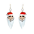 Christmas Skeleton Head Earrings​ #1758
