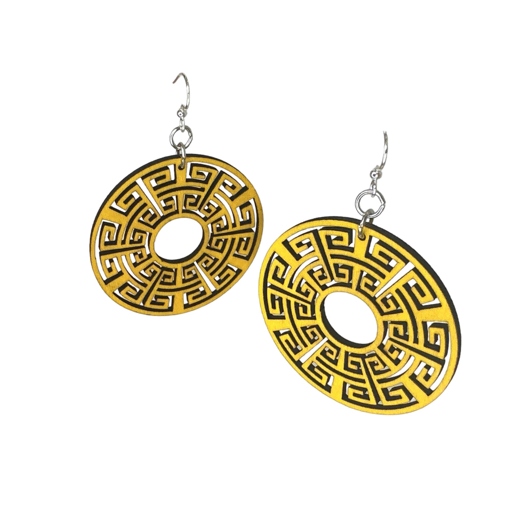 Greek Key Smith Earrings #1764