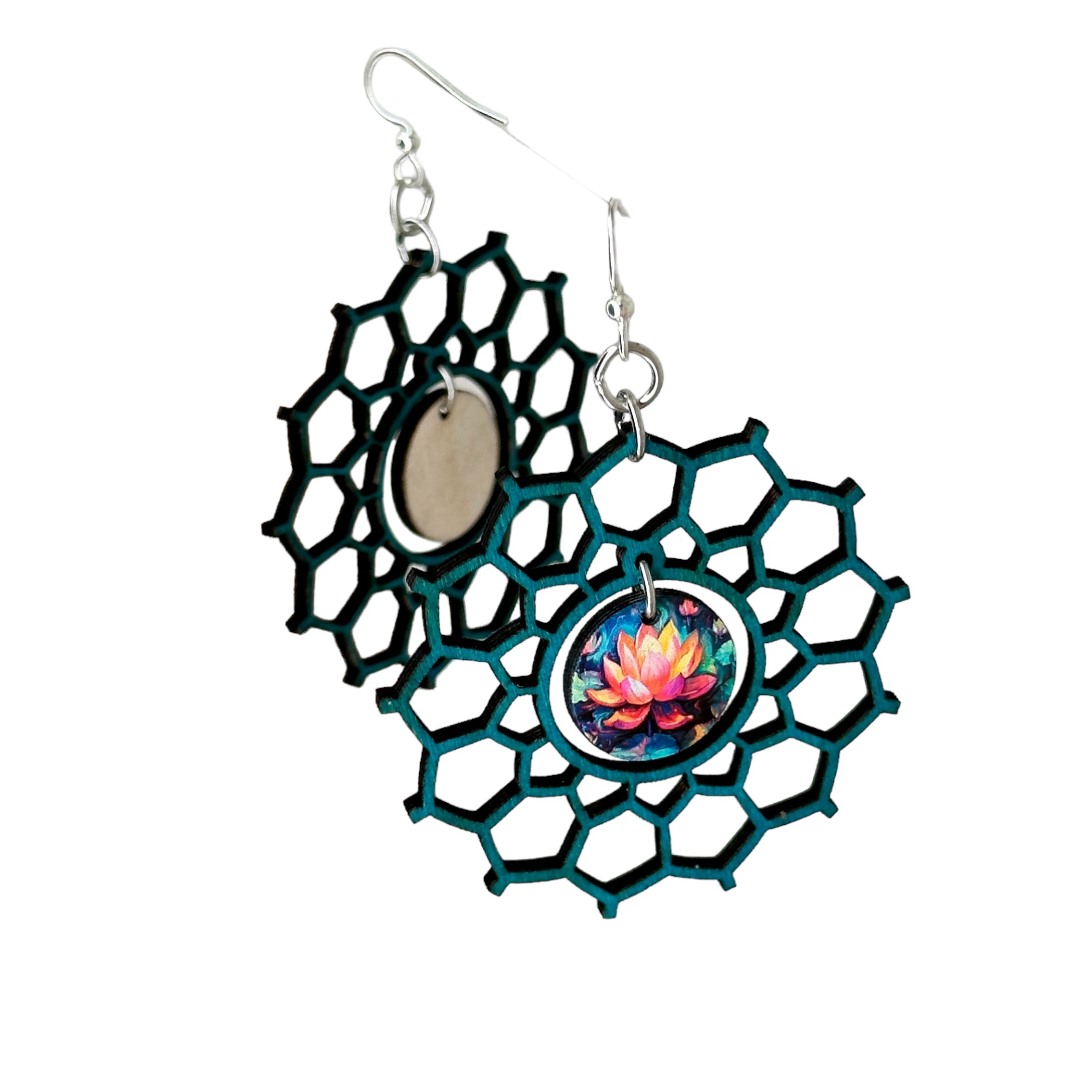 Centered Lotus Earrings #1766
