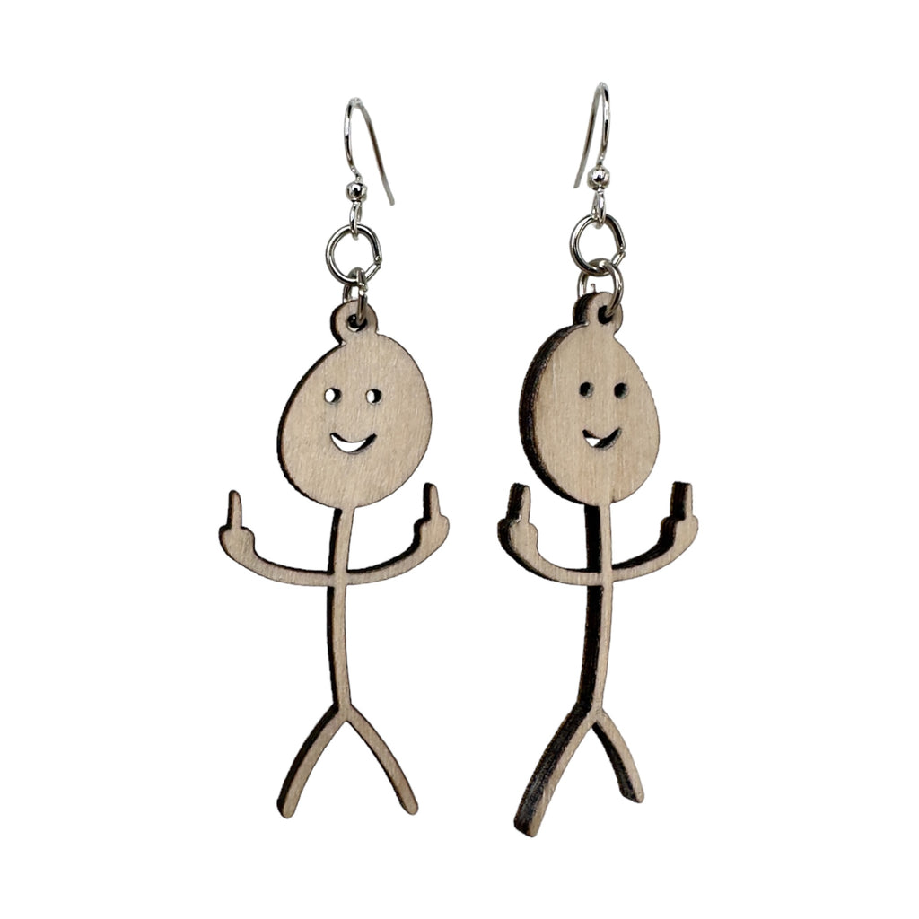 Flippin Stick Man Earrings # 1793