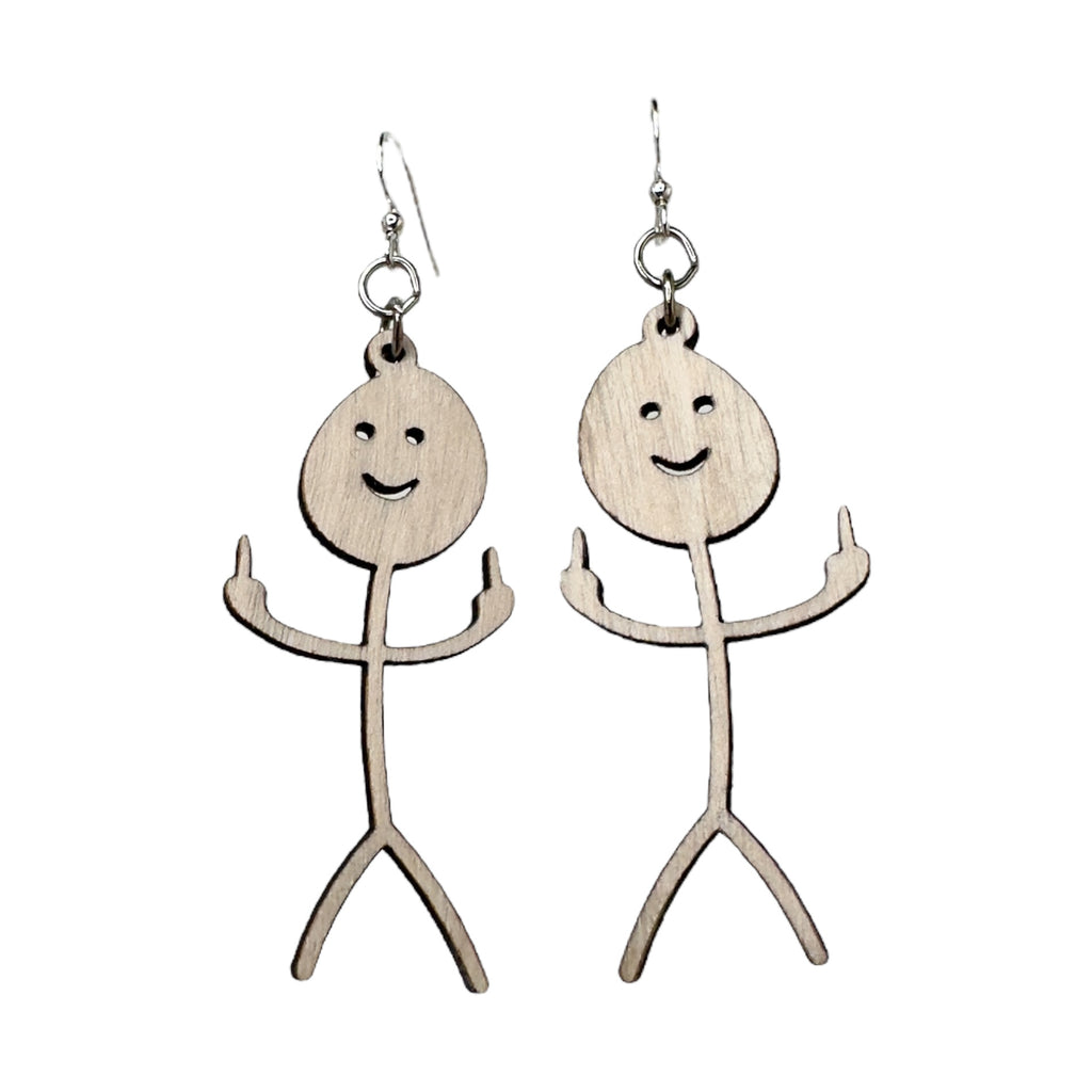Flippin Stick Man Earrings # 1793