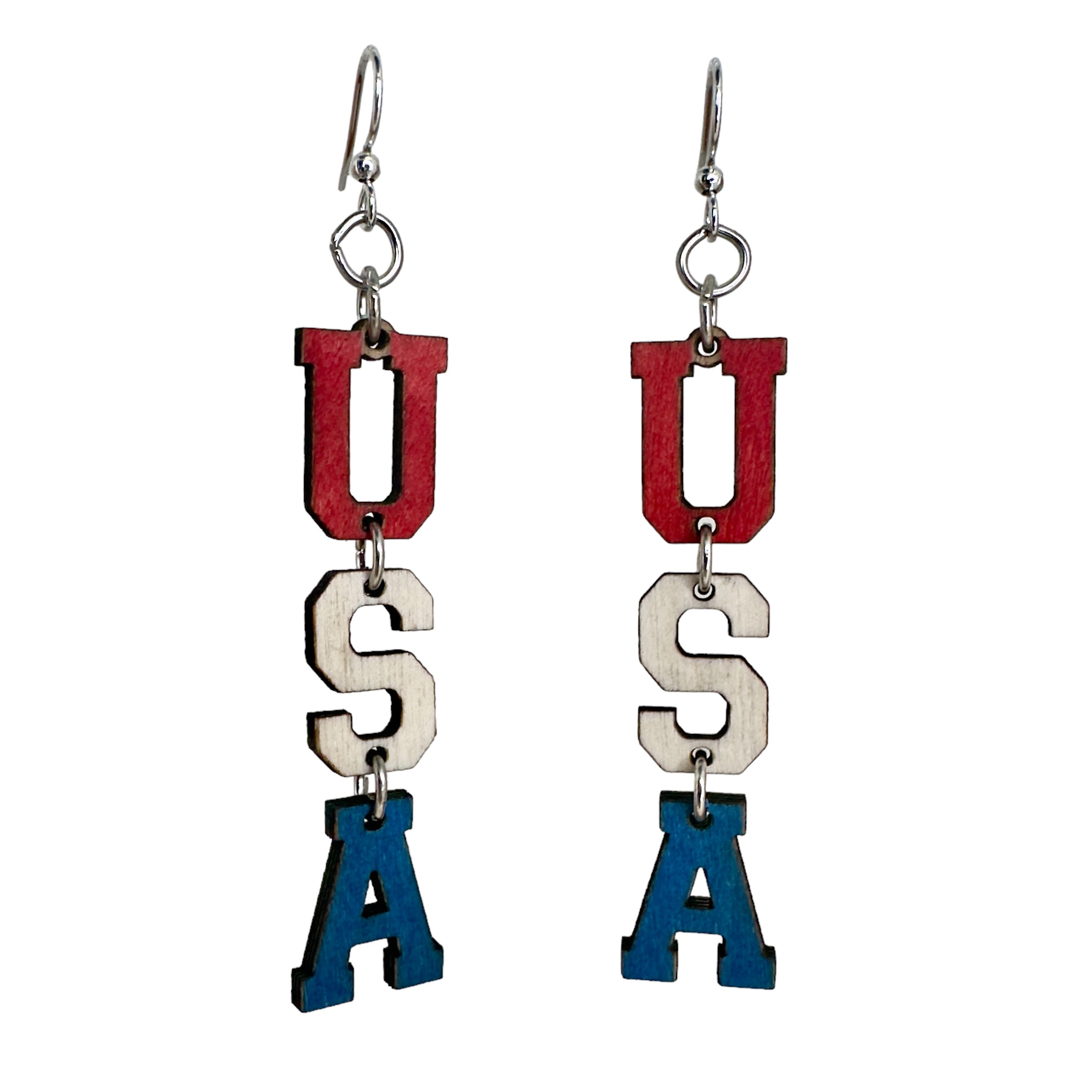 USA Earrings #1802
