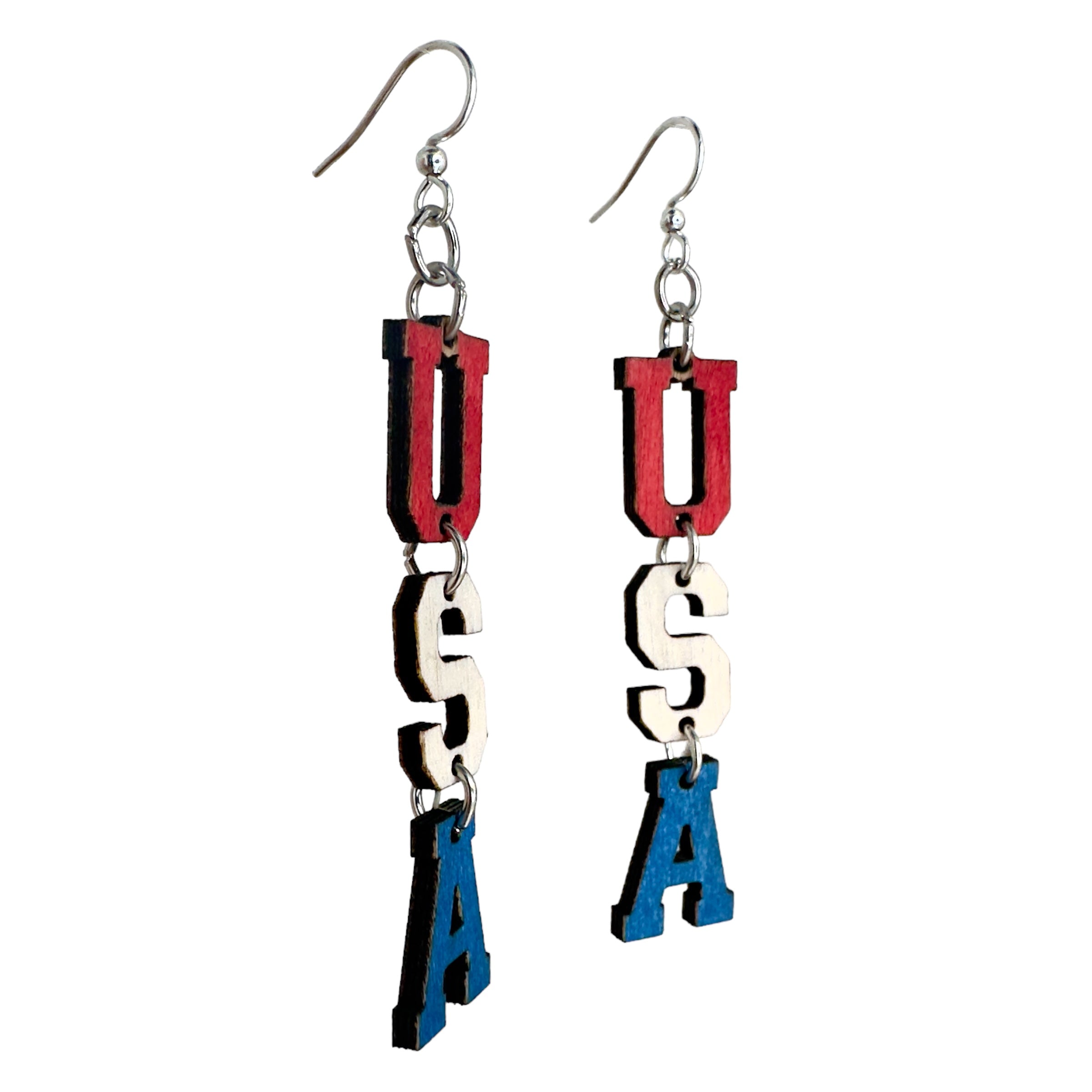 USA Earrings #1802