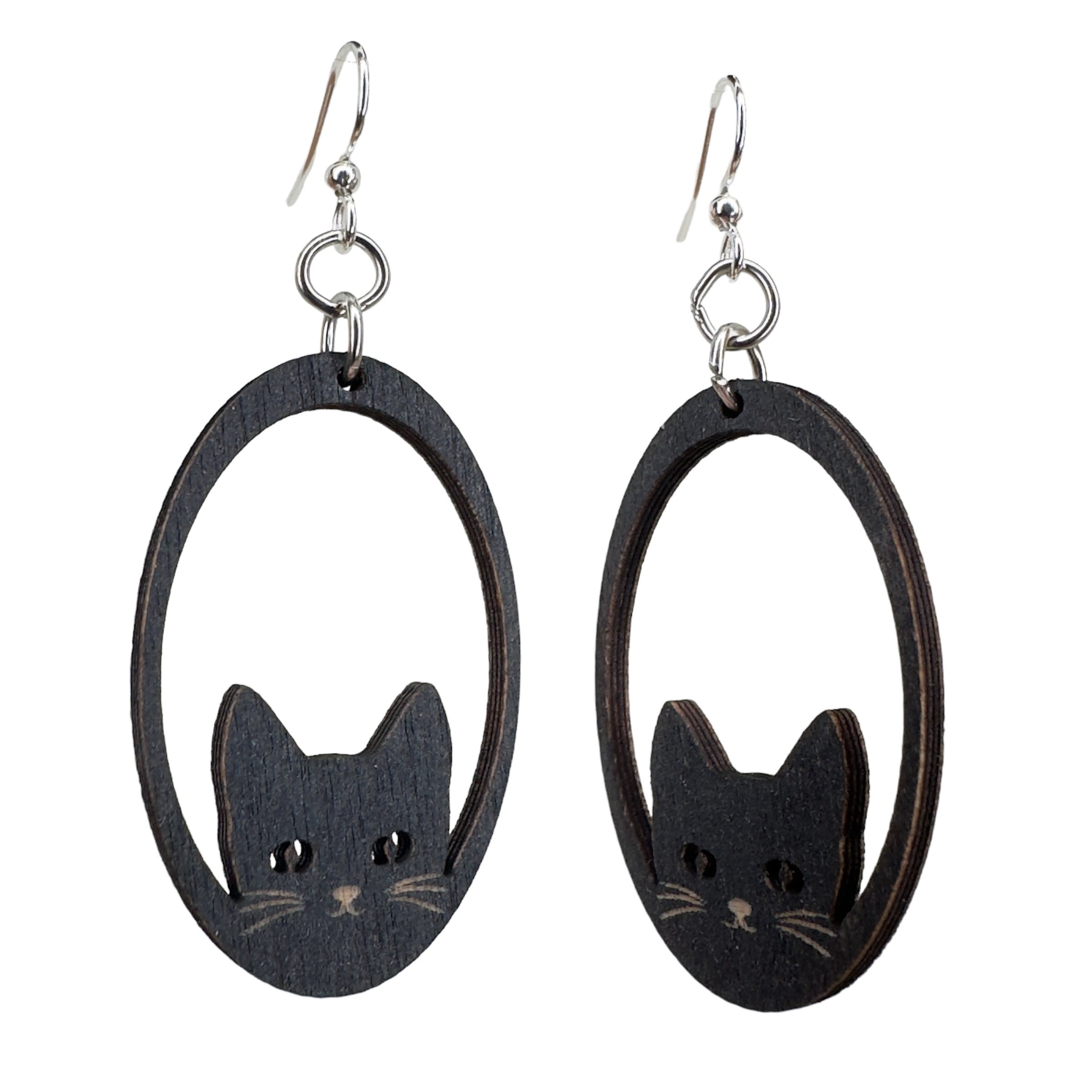Sneaky Cat Earrings #1808​