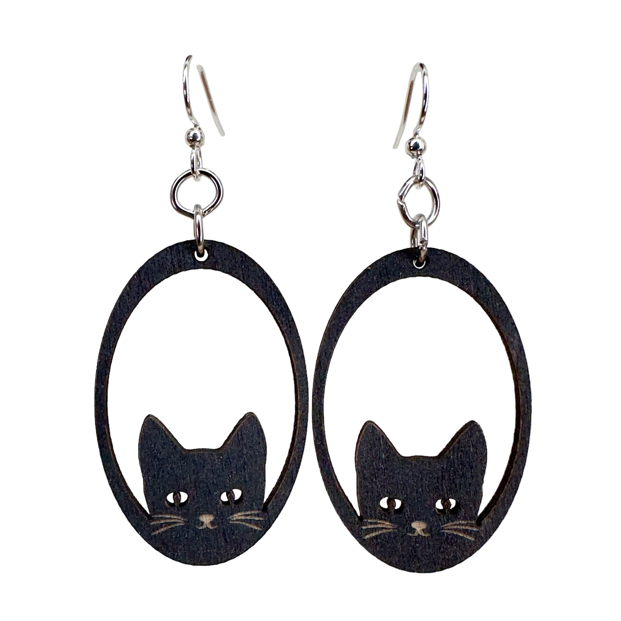 Sneaky Cat Earrings #1808​