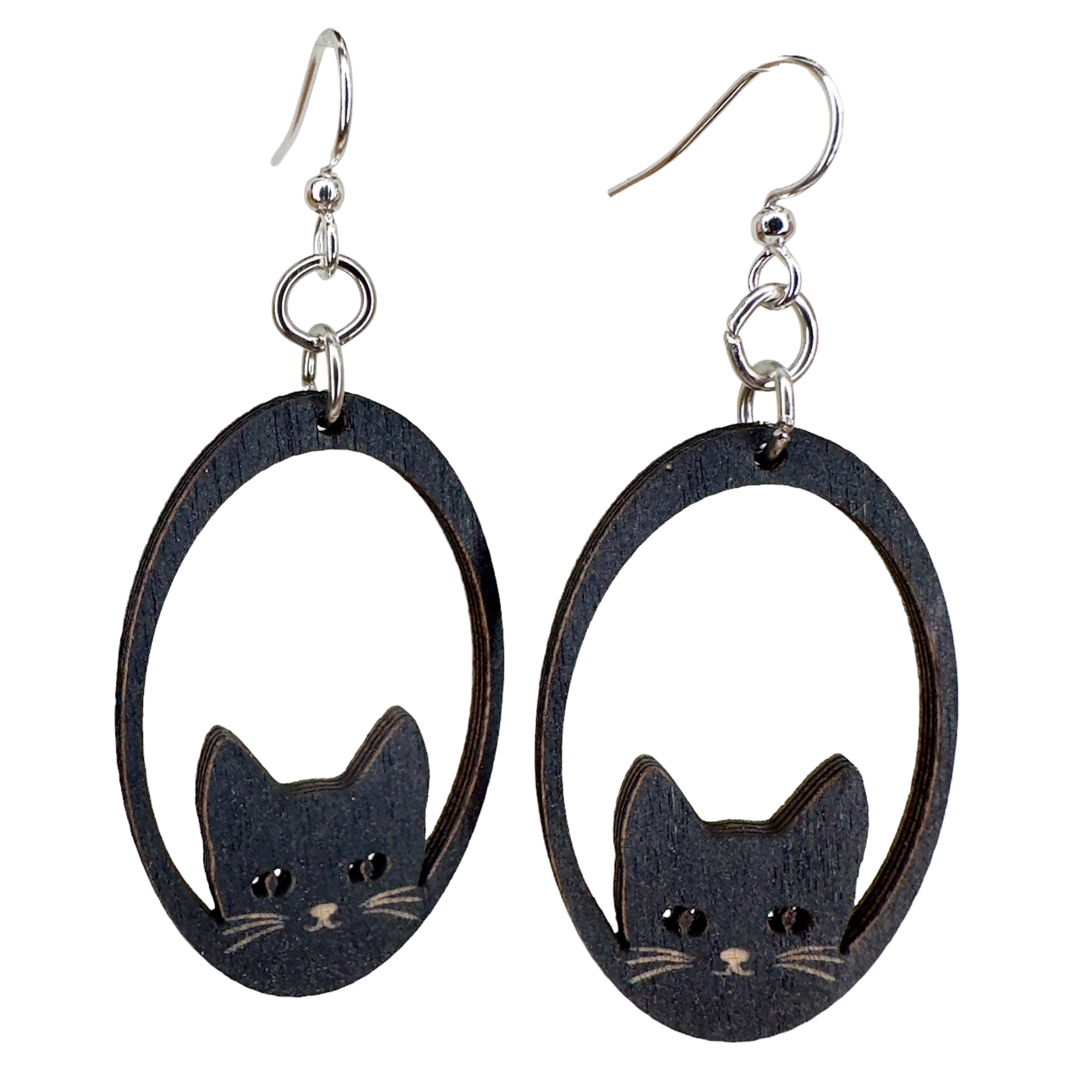Sneaky Cat Earrings #1808​