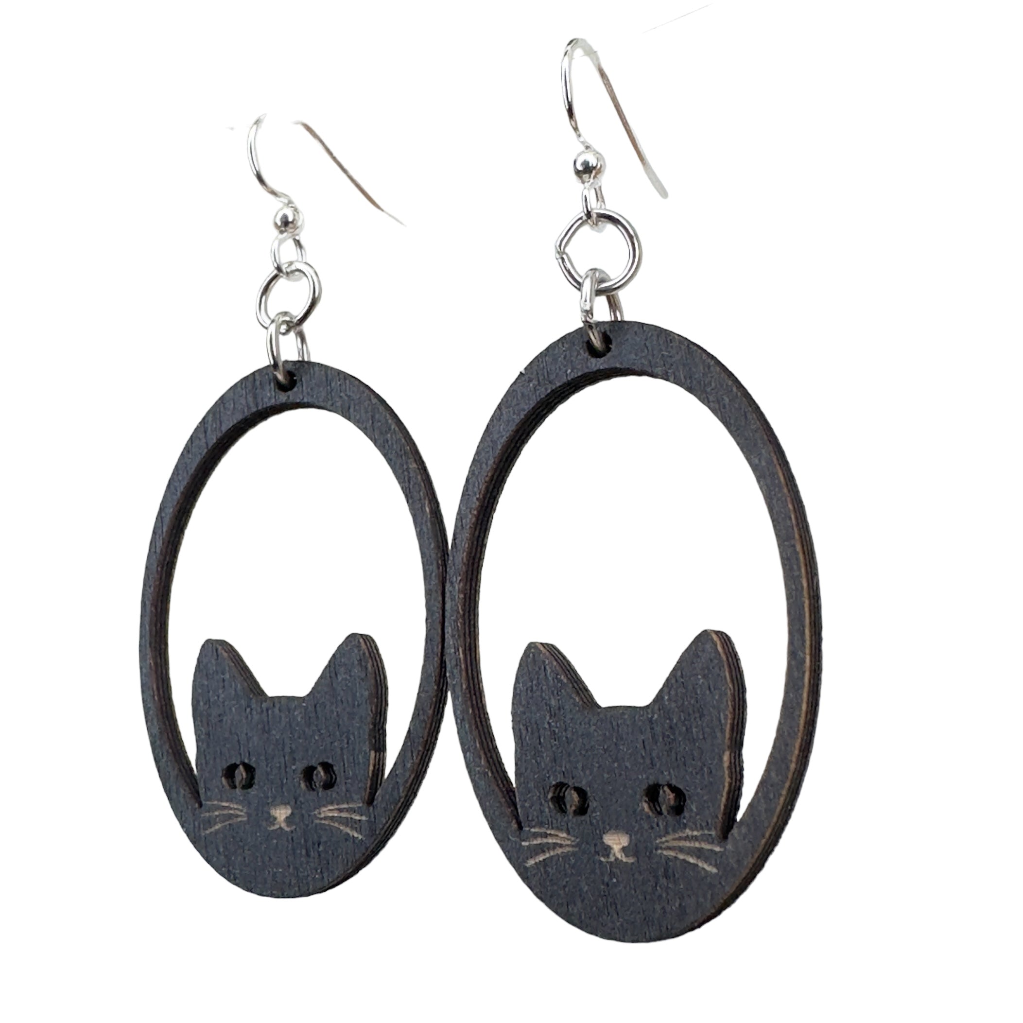 Sneaky Cat Earrings #1808​