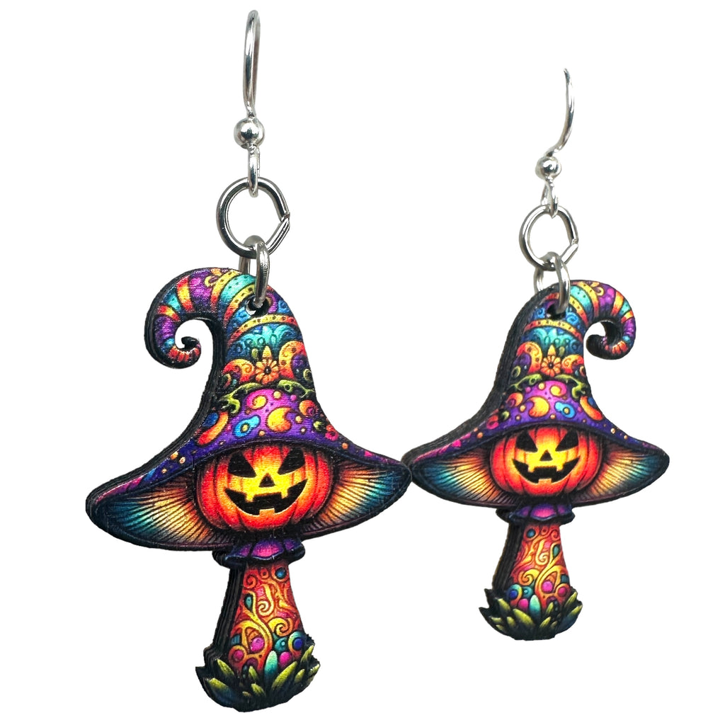 Halloween Mushroom Earrings #1821
