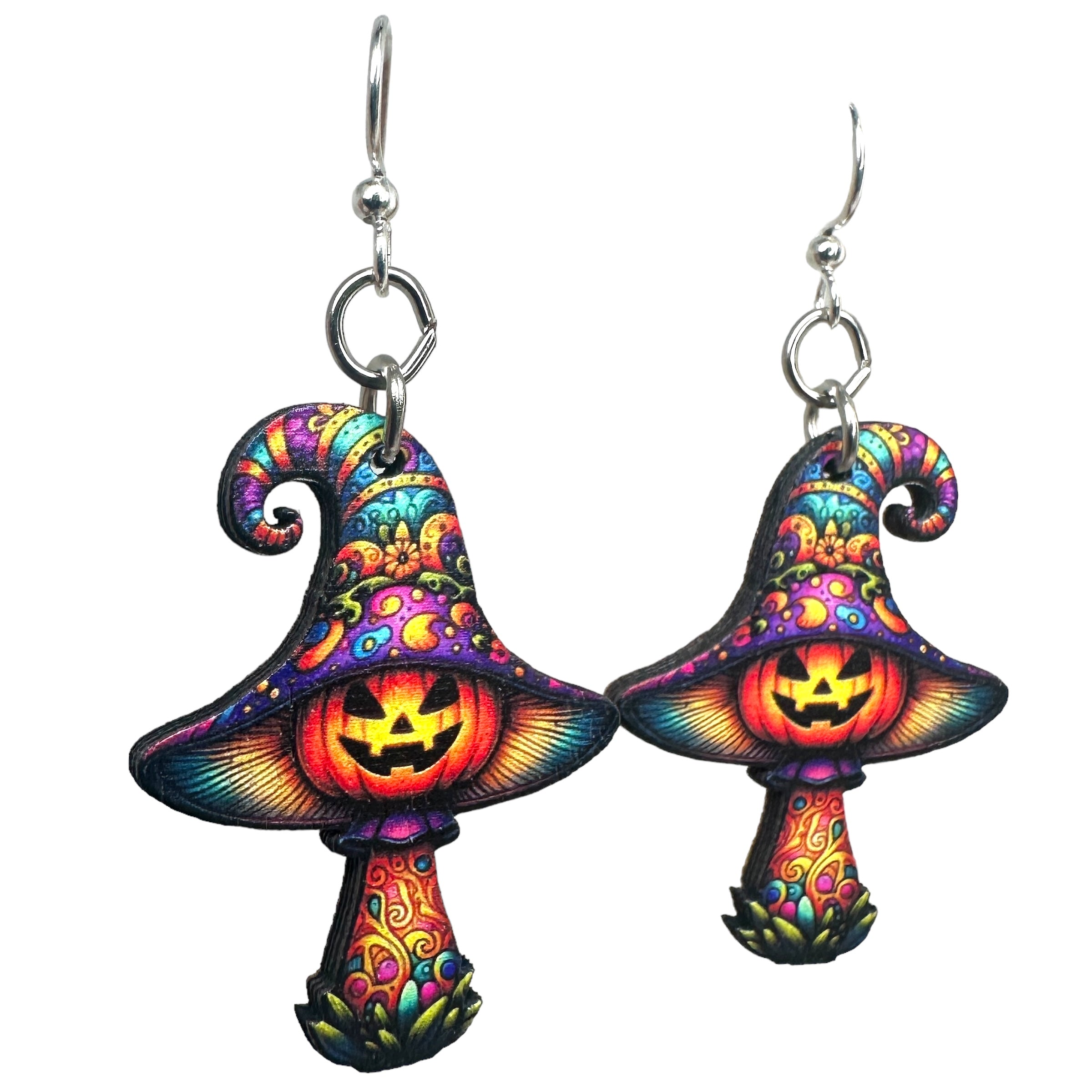 Halloween Mushroom Earrings #1821