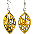 Mosaic Leaf Earrings # 1833