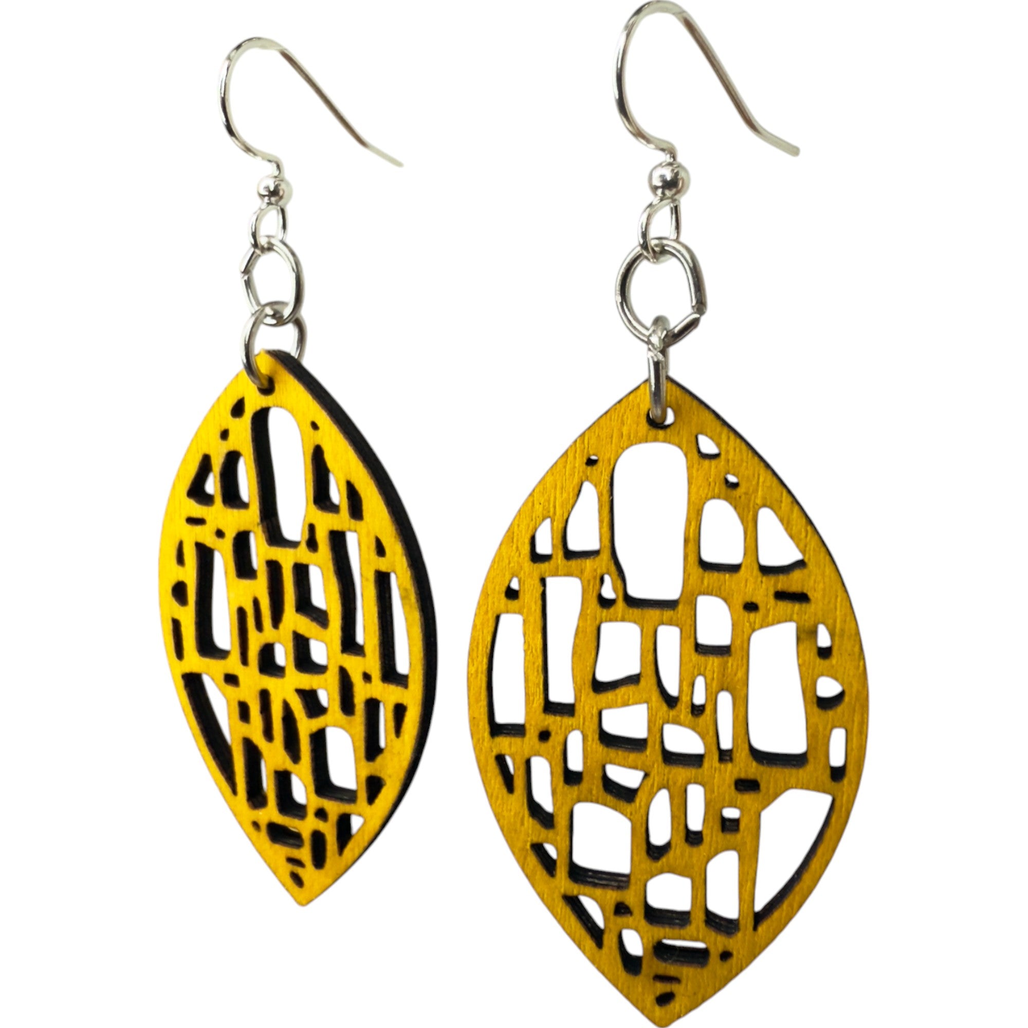 Mosaic Leaf Earrings # 1833