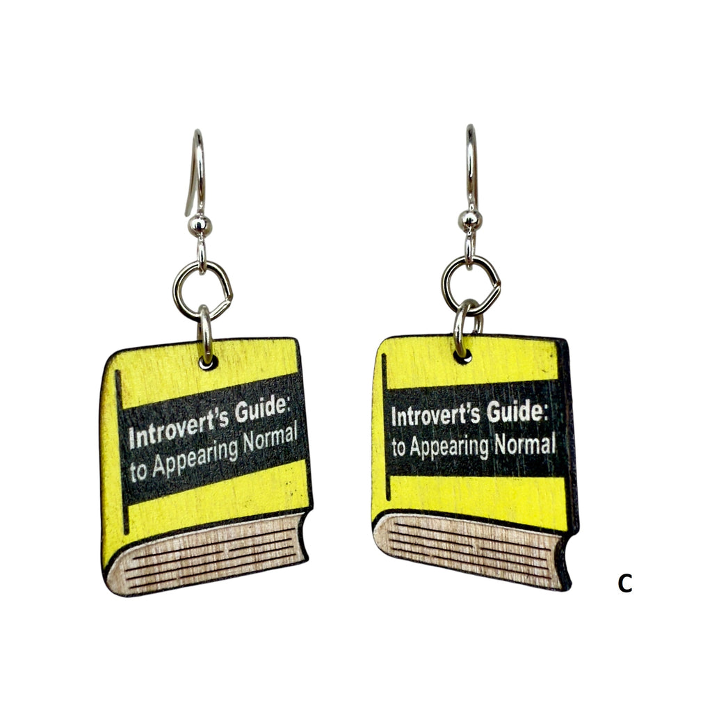 Introvert’s Little Book Club (Earring Edition) #1845