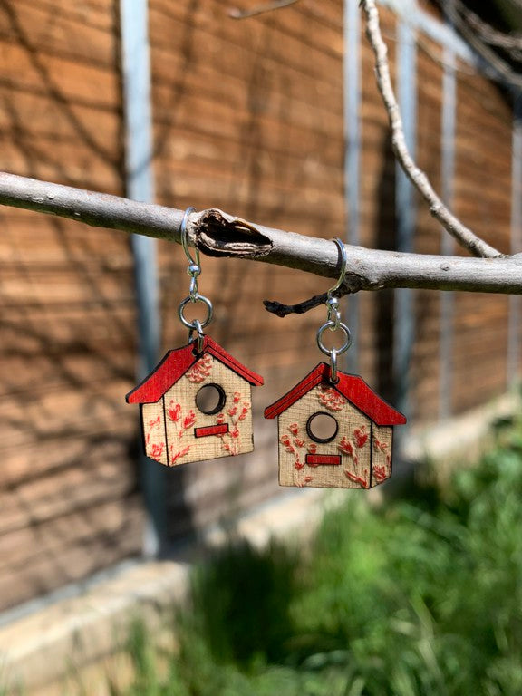 Bird House Blossom Earrings #185