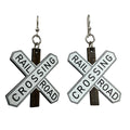 Railroad Crossing Earrings #1866