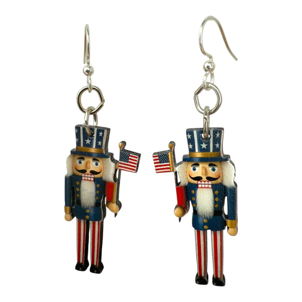 Patriotic Nutcracker Earrings #1881