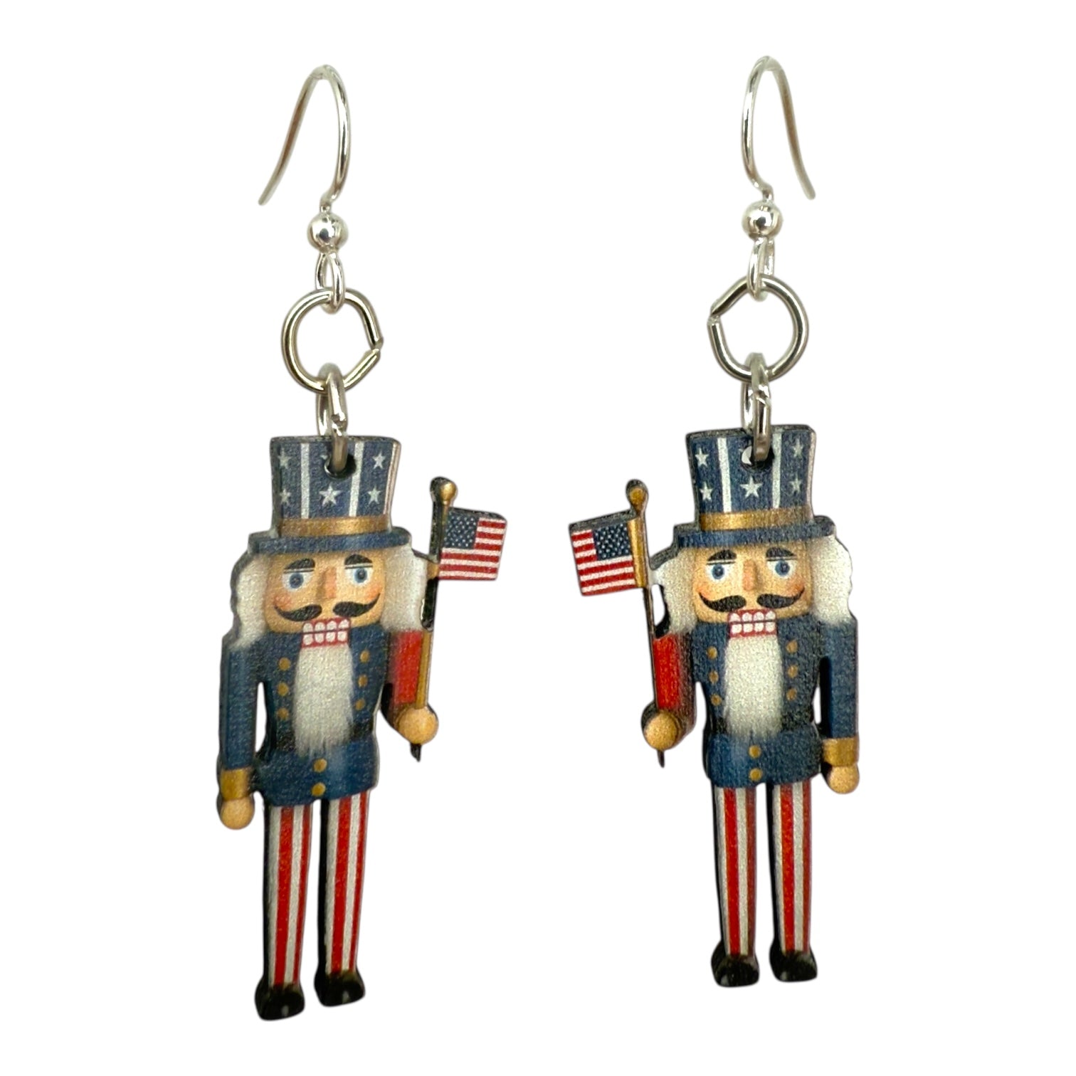 Patriotic Nutcracker Earrings #1881