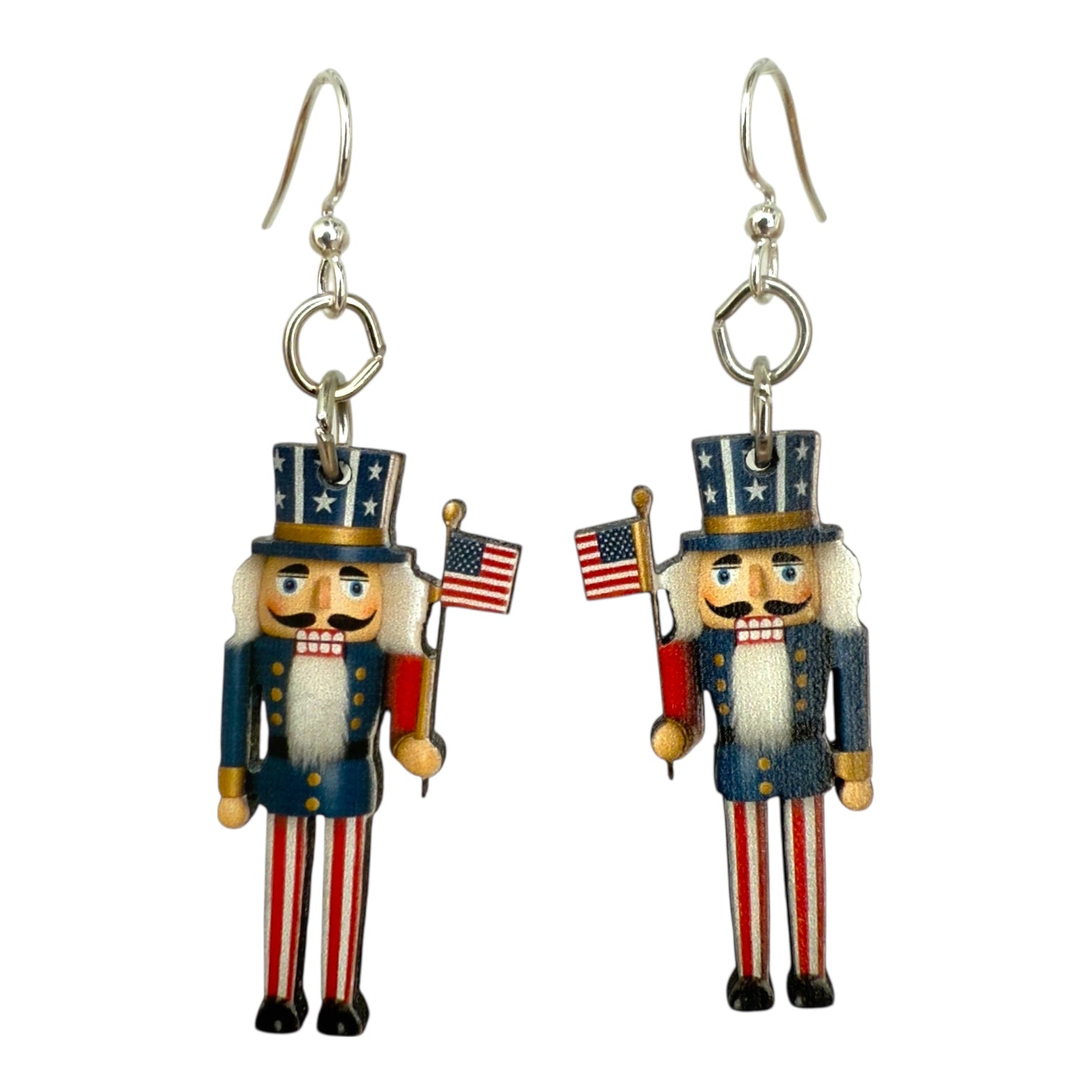 Patriotic Nutcracker Earrings #1881