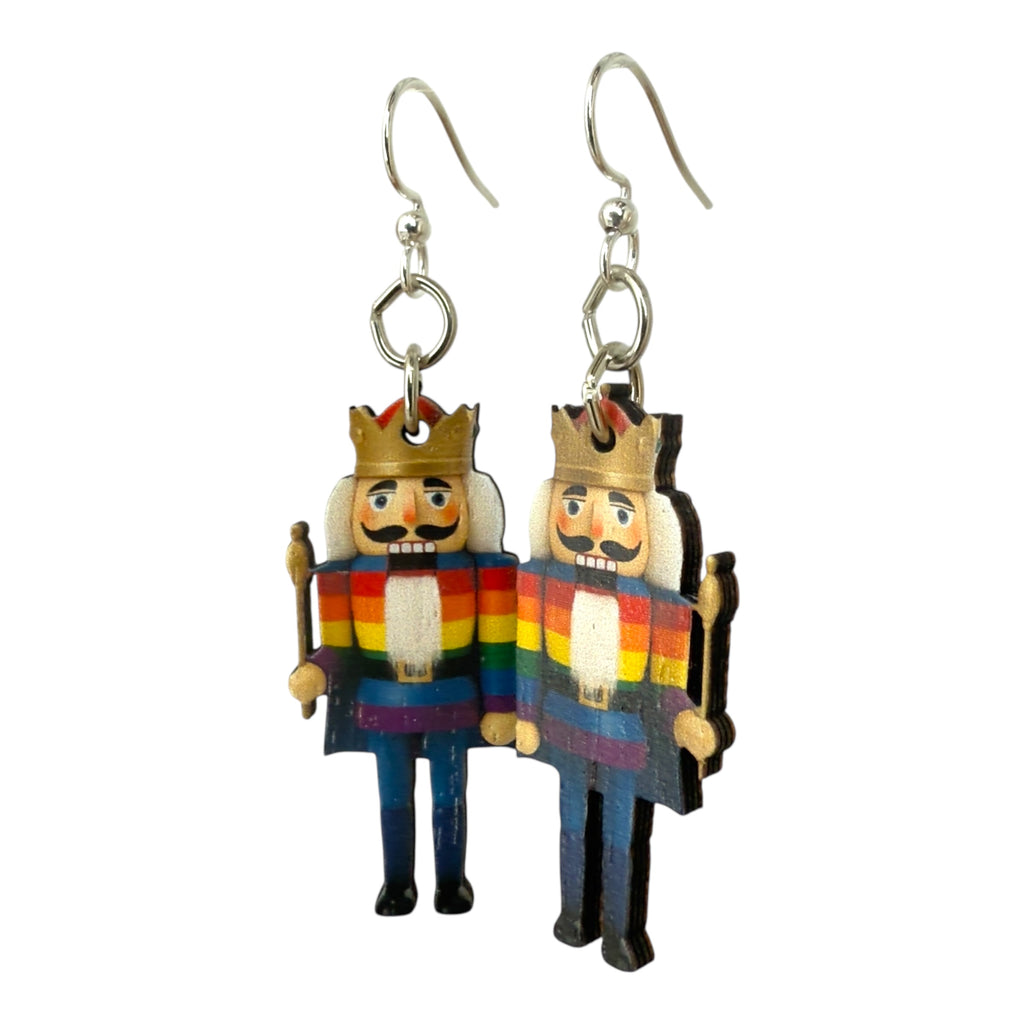 Rainbow Nutcracker King  Earrings #1882