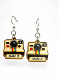 Shake it like a Polaroid Picture wood earrings