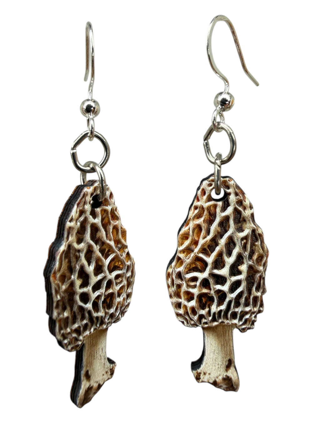 Morel Mushroom Earrings #223