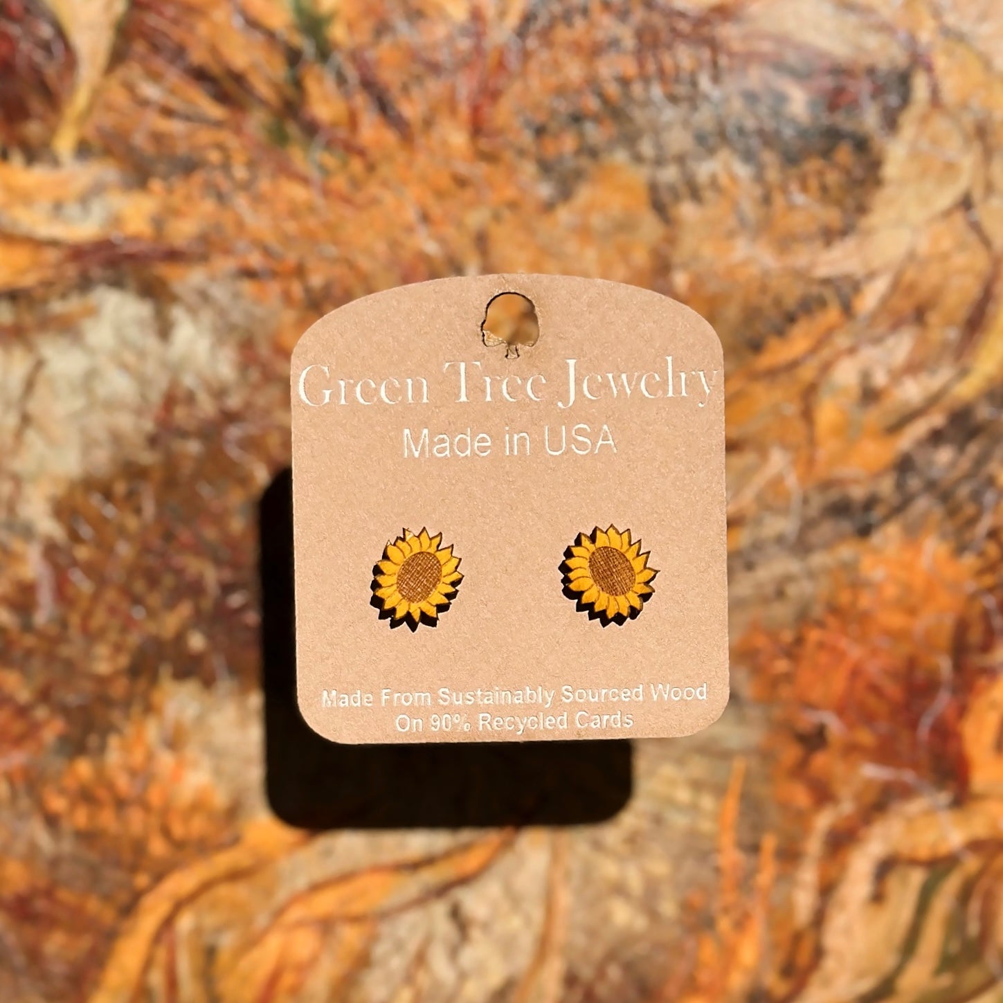 Sunflower Stud Earrings #3007