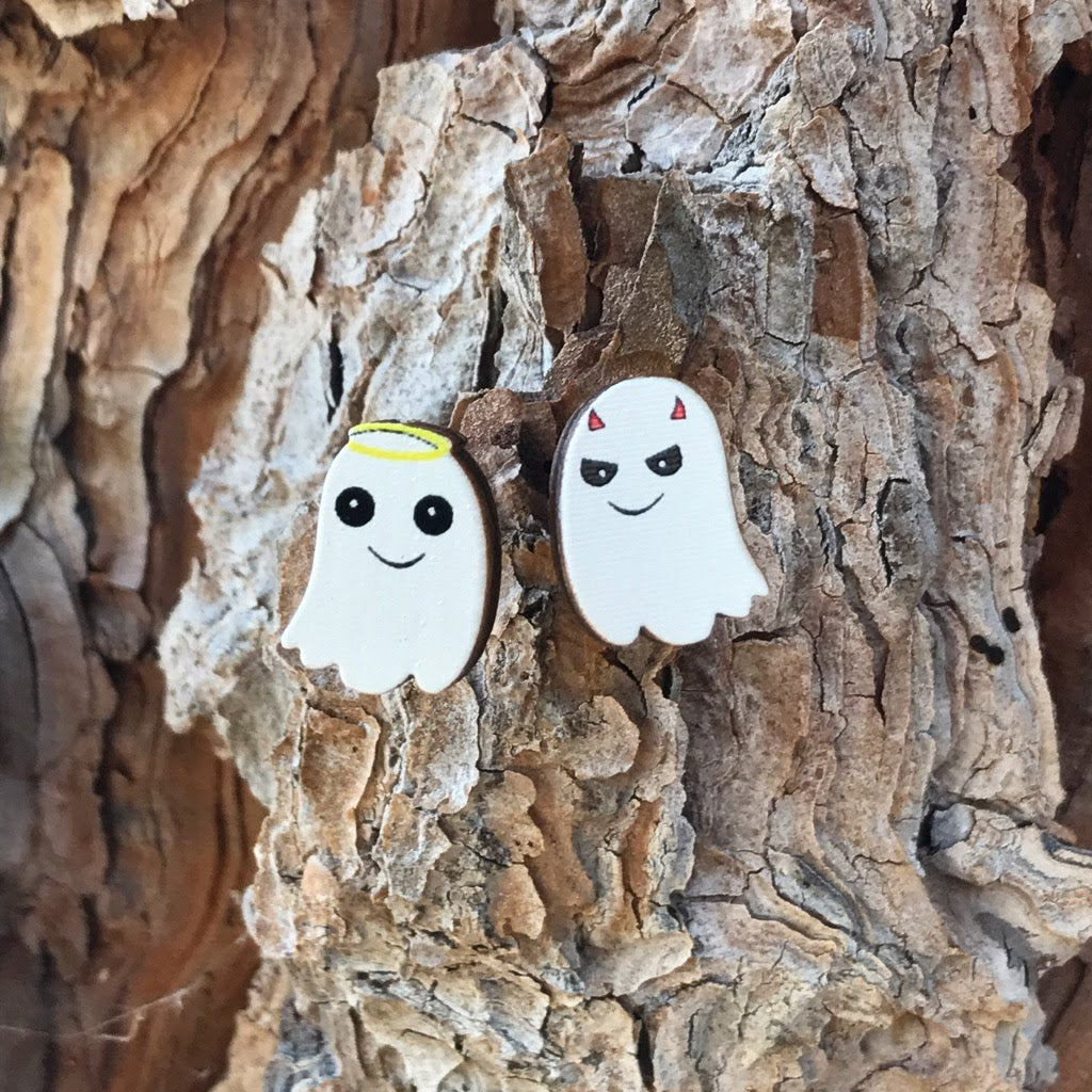 Ghost Stud Earrings #3053