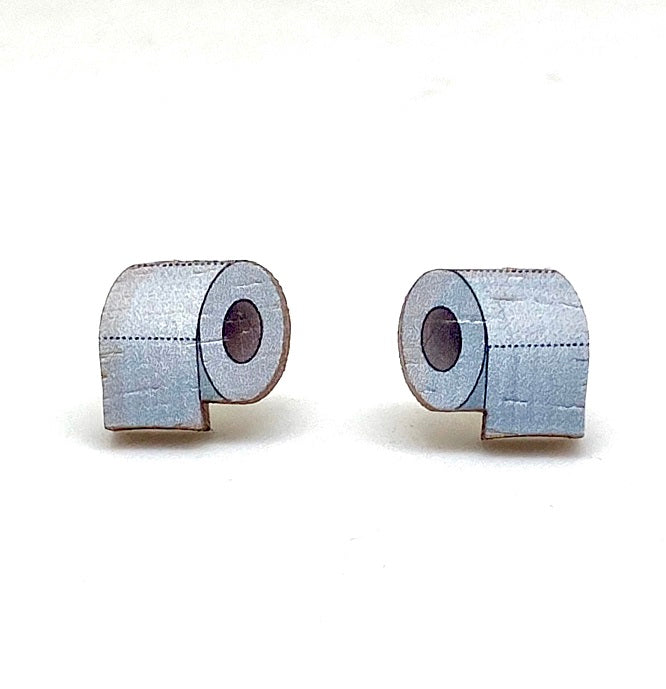 Toilet Paper Stud Earrings #3058