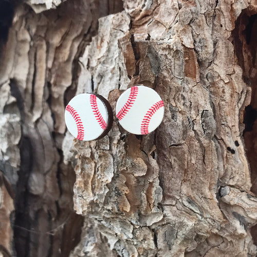 Baseball Stud Earrings #3068