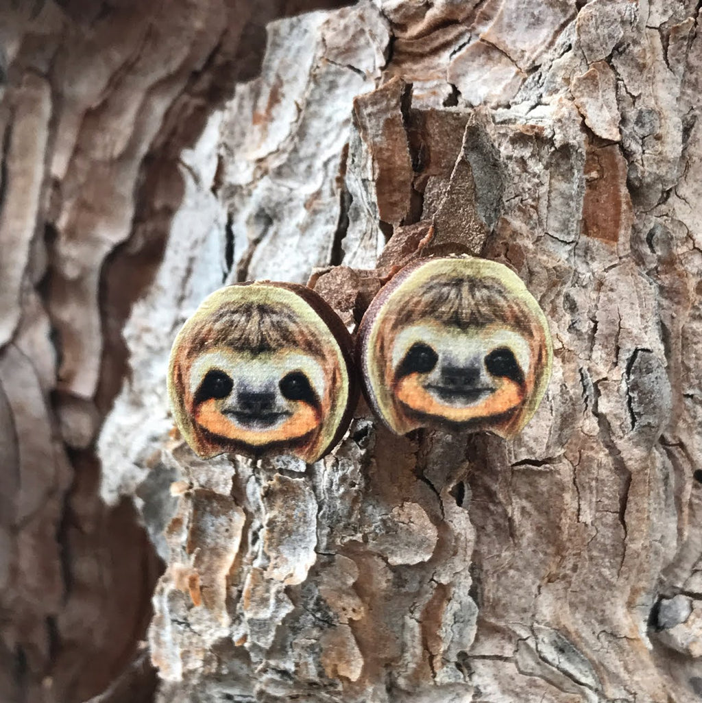 Sloth Stud Earrings #3082
