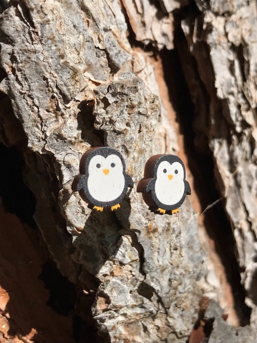 Penguin Stud Earrings #3083