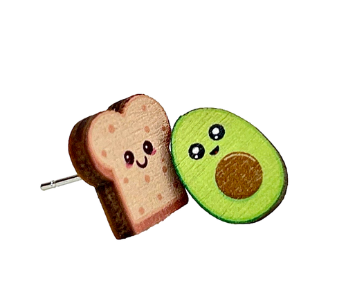 Avocado Toast Stud Earrings #3102