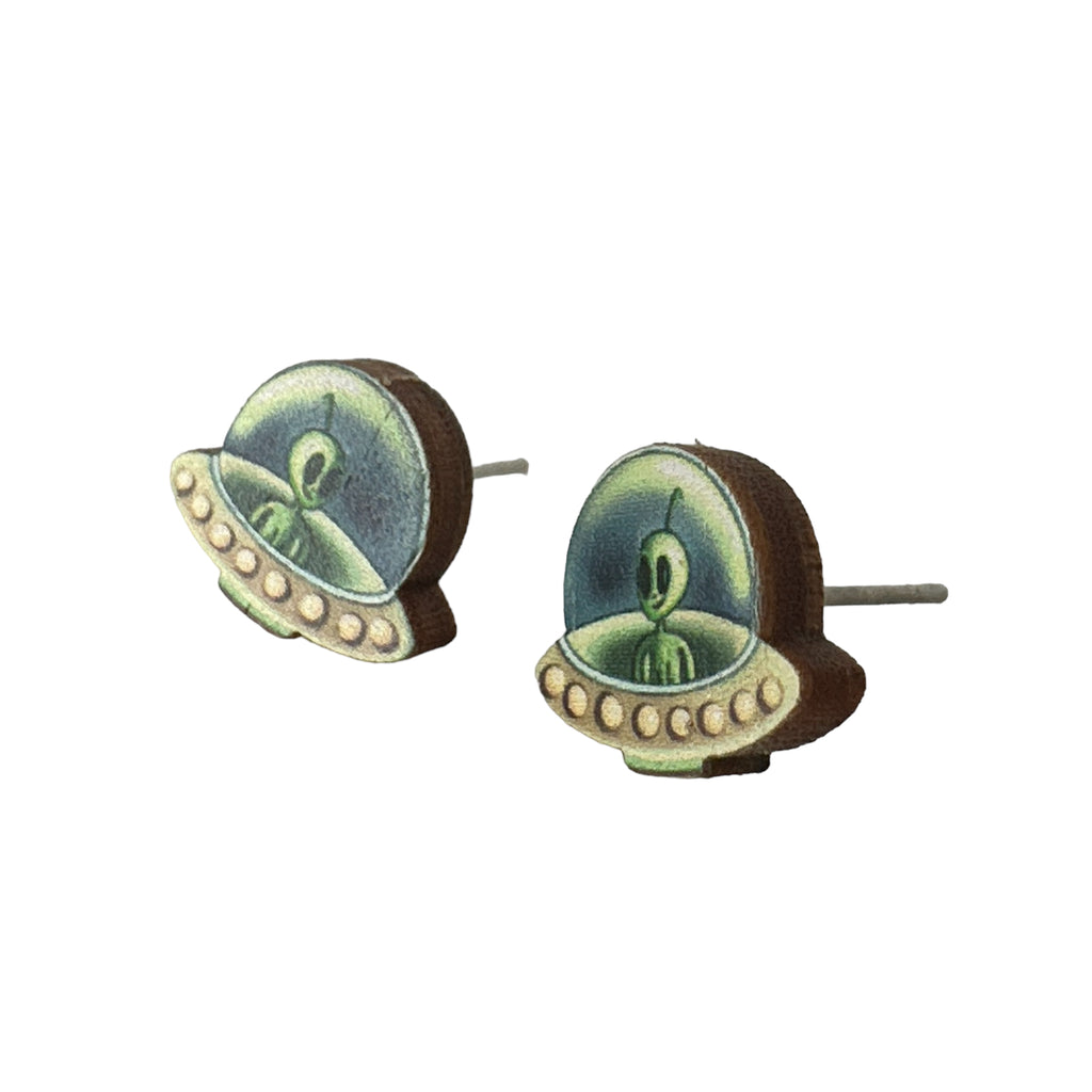 Alien Stud Earrings #3111
