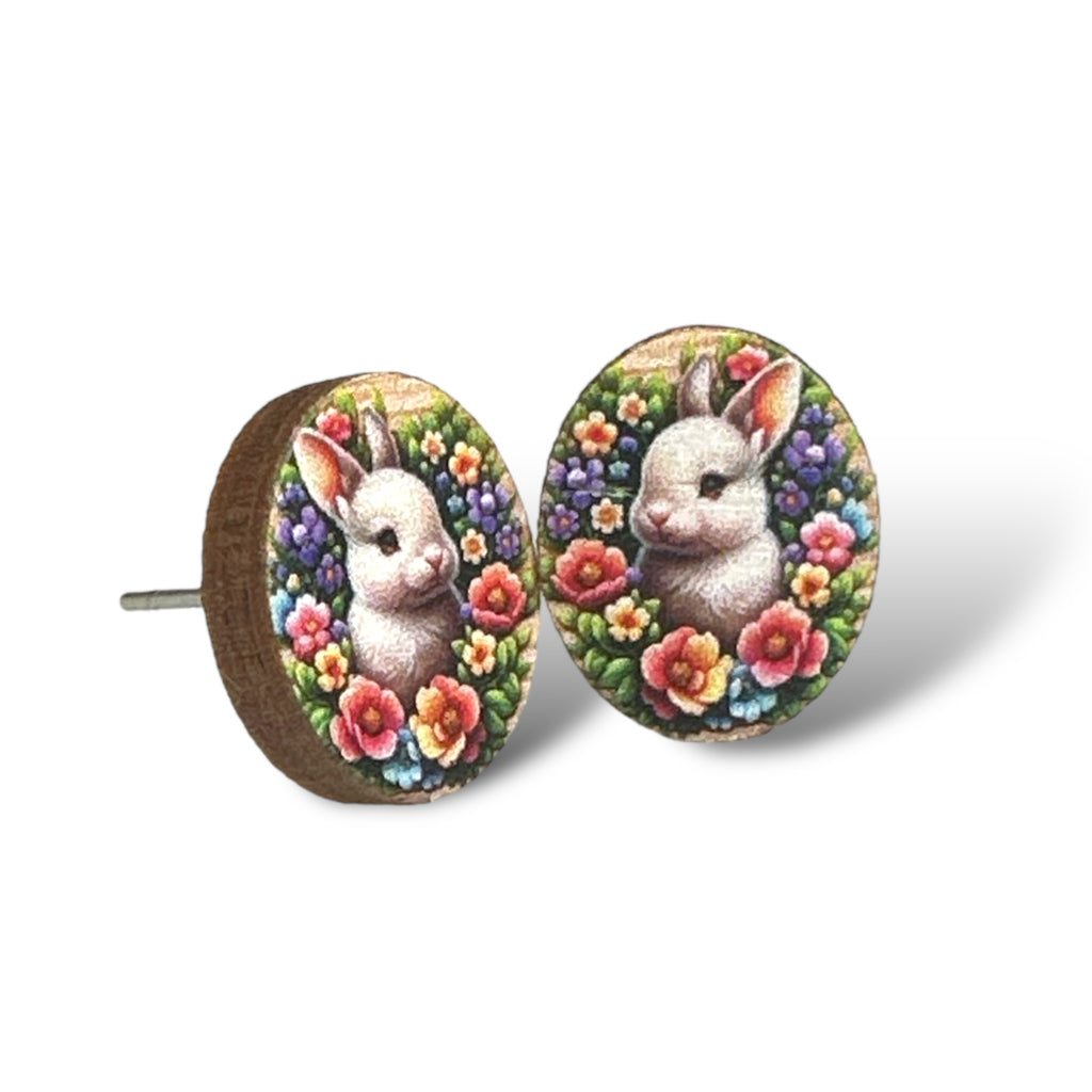 Easter Bunny Stud Earrings #3115