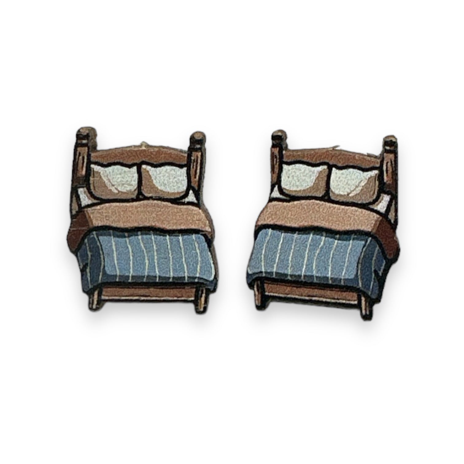 Bed Stud Earrings #3121
