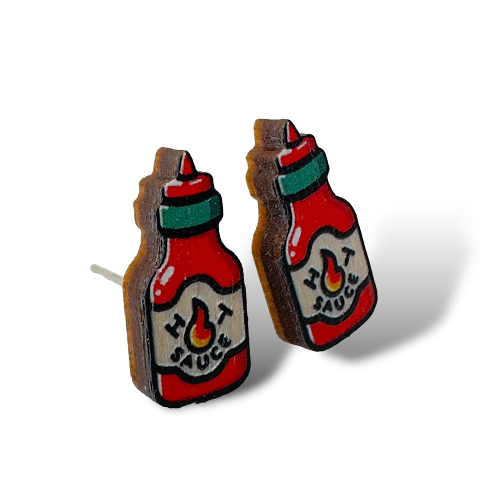 Hot Sauce Stud Earrings #3126