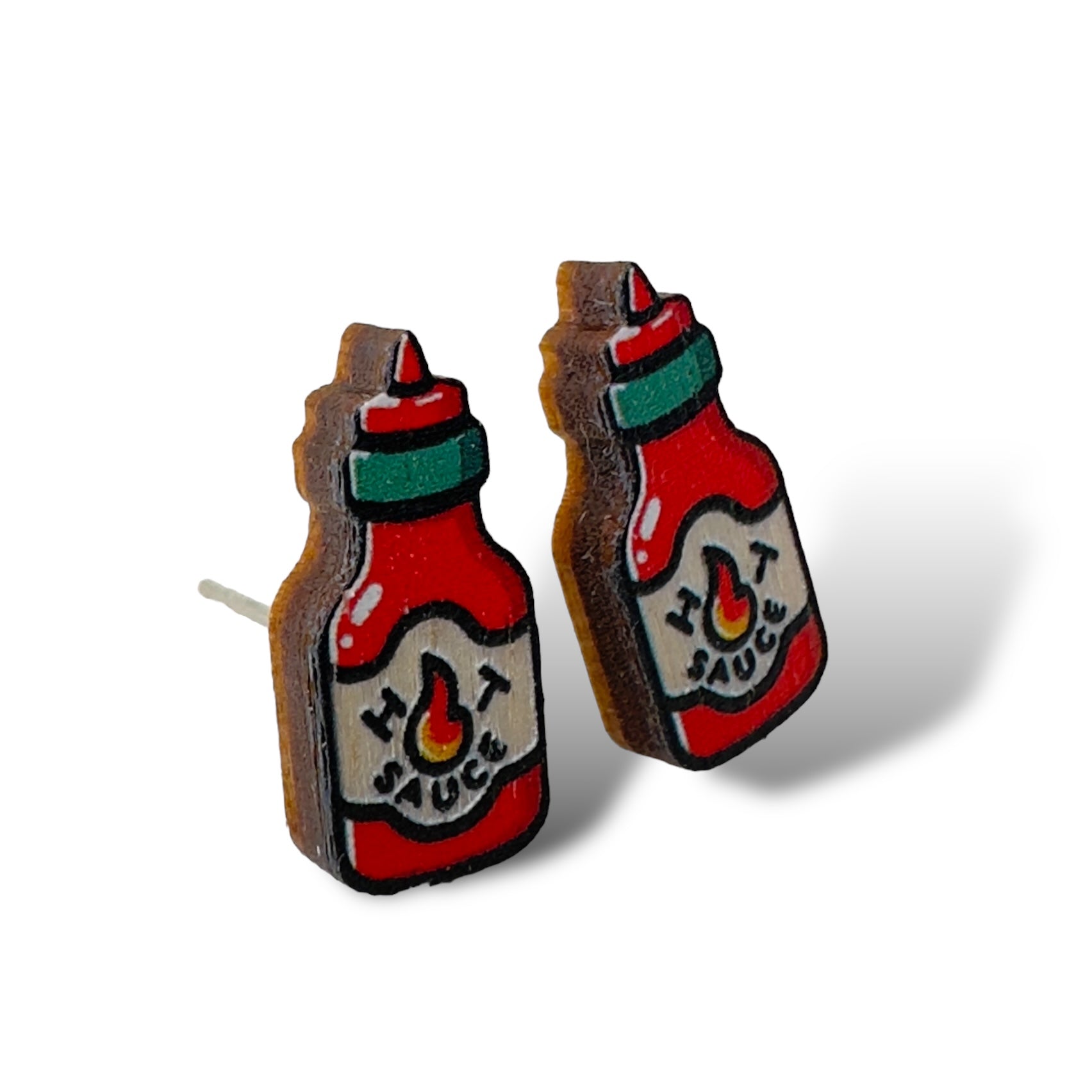 Hot Sauce Stud Earrings #3126