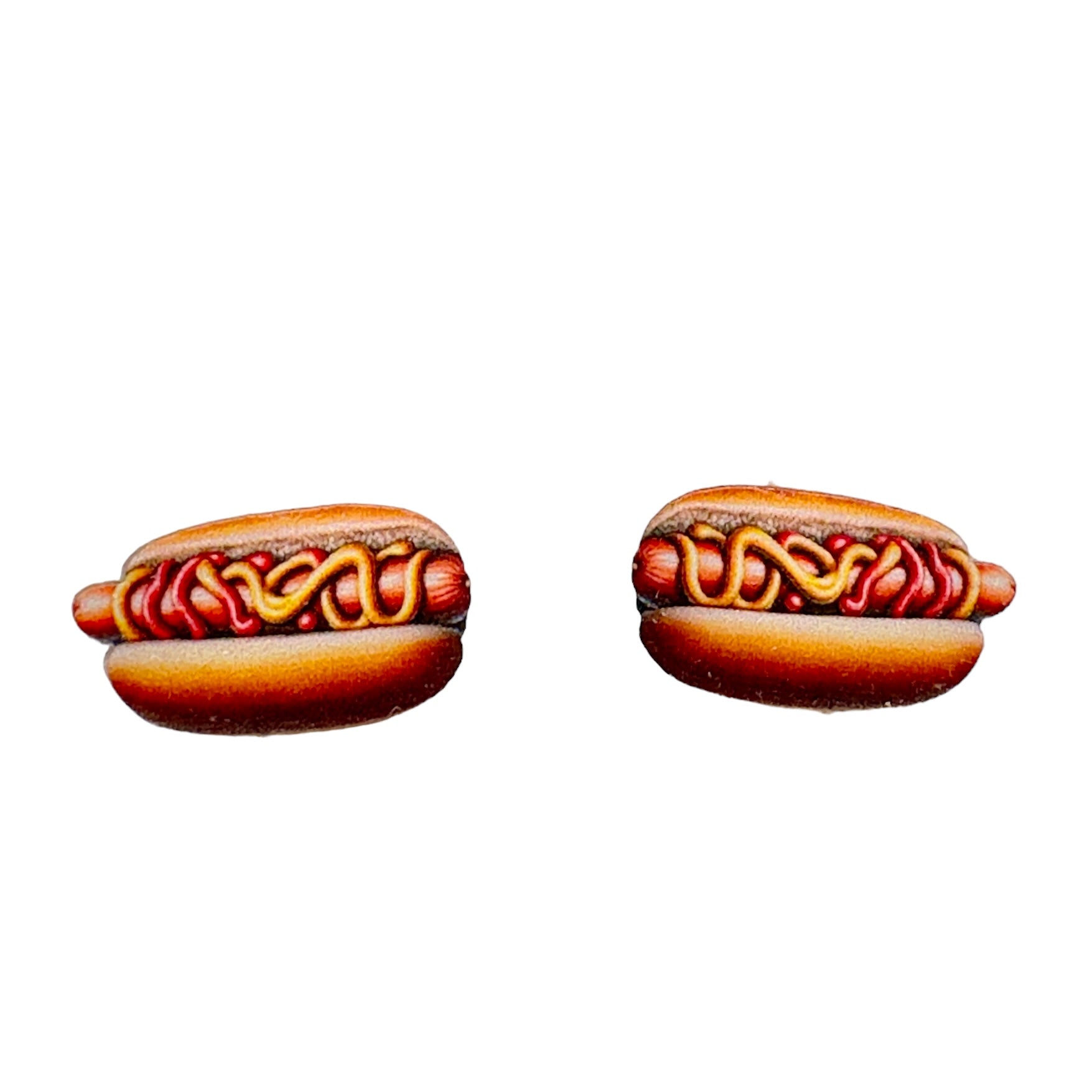 Hot Dog Stud Earrings​ #3129