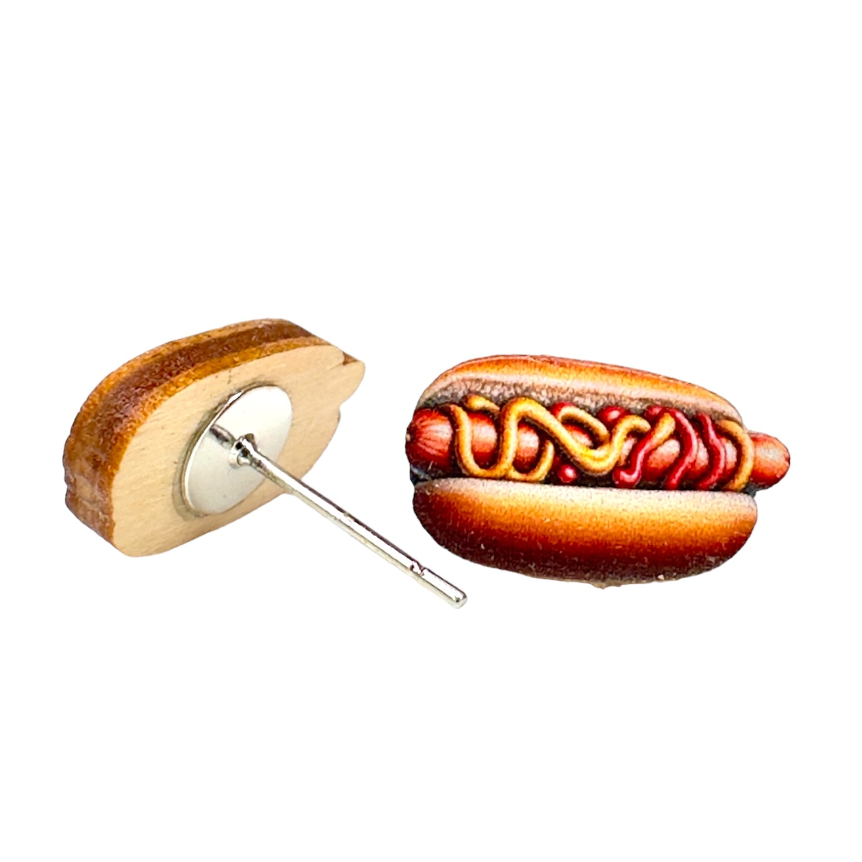Hot Dog Stud Earrings​ #3129