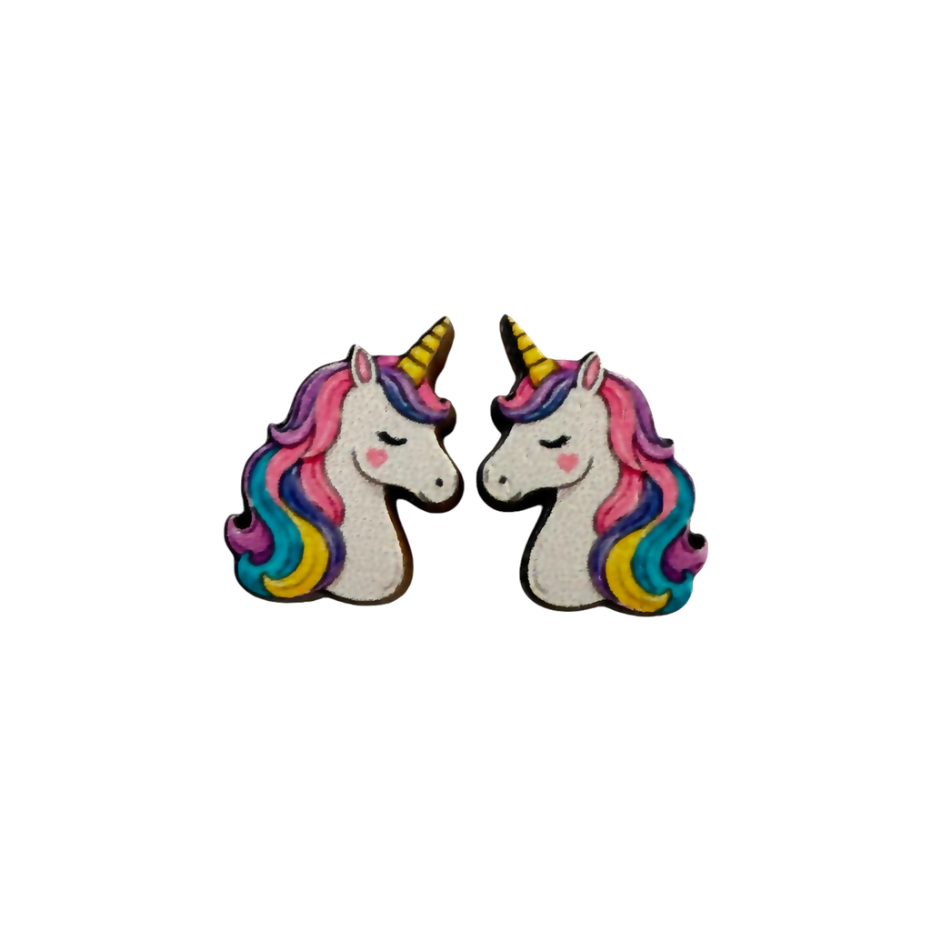 Unicorn stud earrings